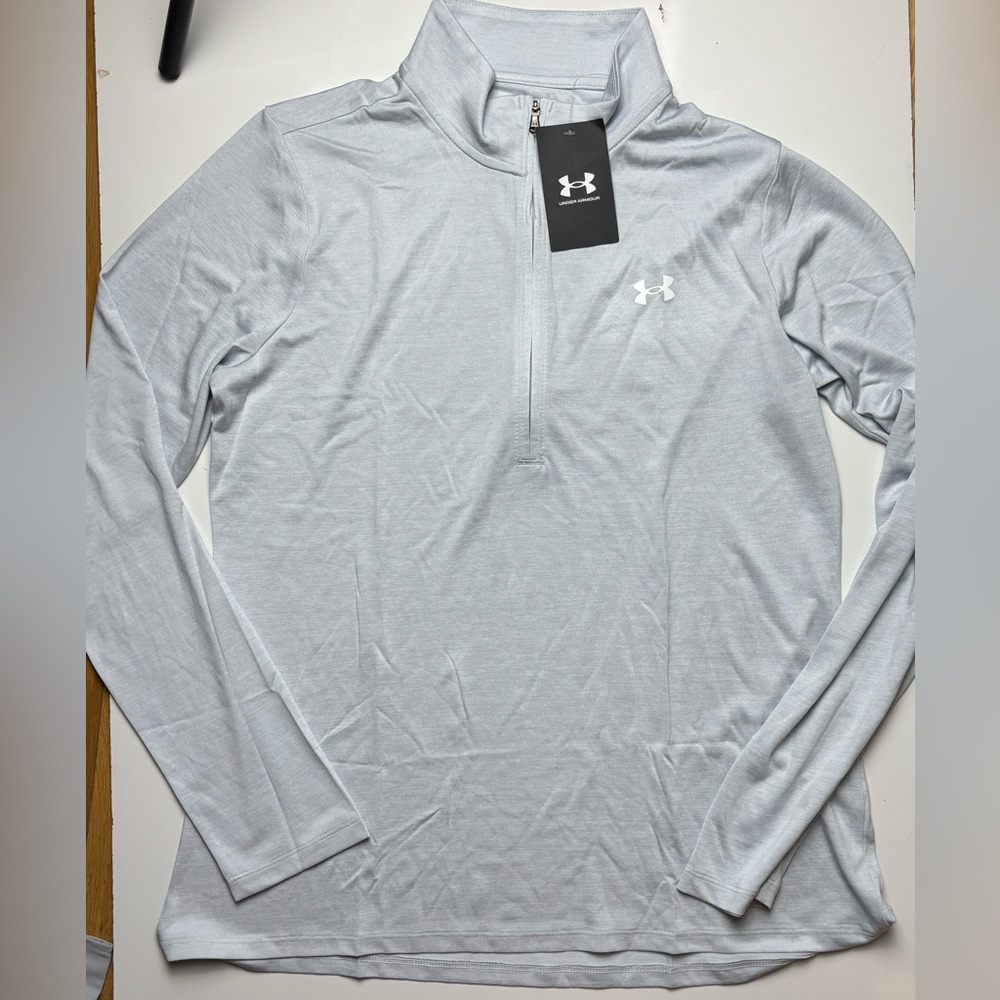 Under Armour Women's Tech Twist 1/4 Zip, Halo‎ Gray